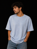 Washed Baby Blue Oversized T-Shirt