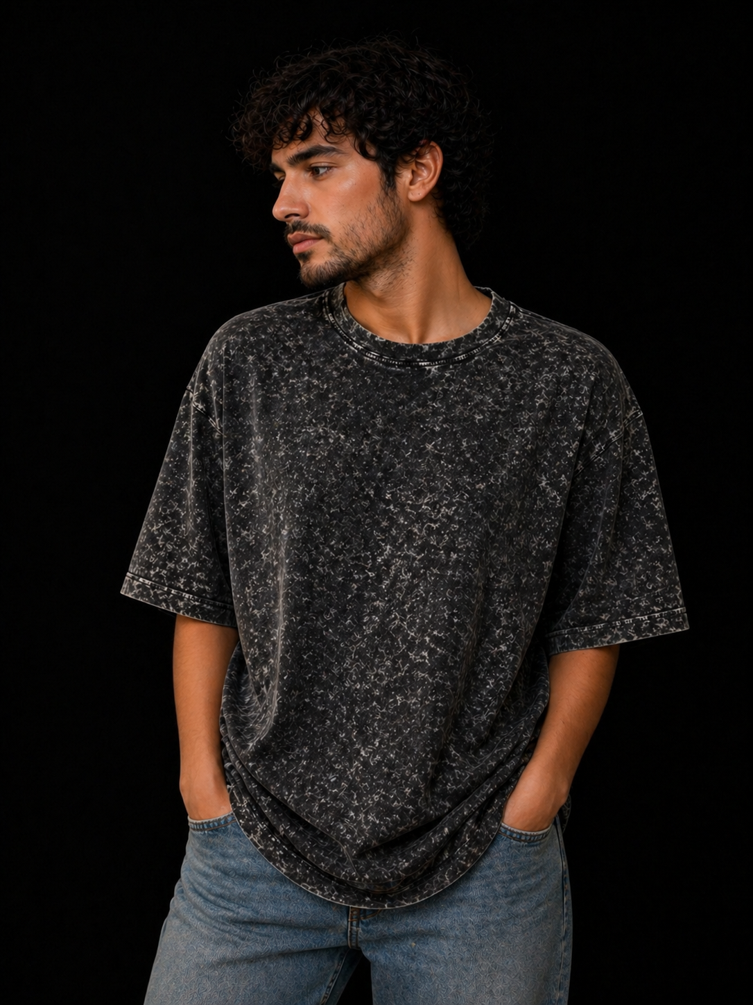 Washed Black Oversized T-Shirt